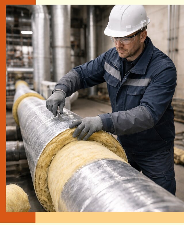 Утепление технологического оборудования и заводских установок в Карталах