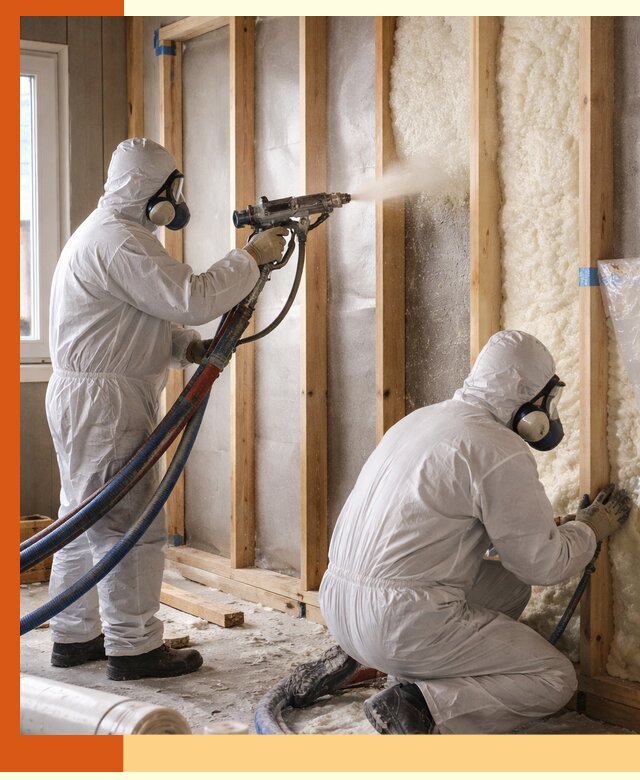 Утепление каркасной стены ППУ в Карталах для домов и коттеджей