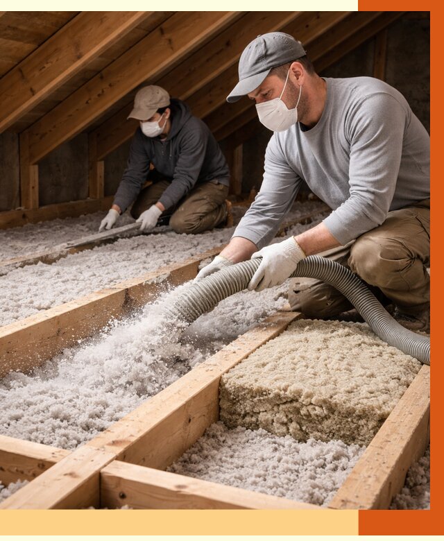 Заполнение полостей чердачного перекрытия в Карталах от 4694 руб. | ТепломастерКрт