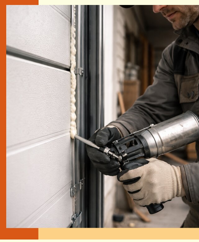 Заполнение пустот ворот в Карталах профессионально и герметично