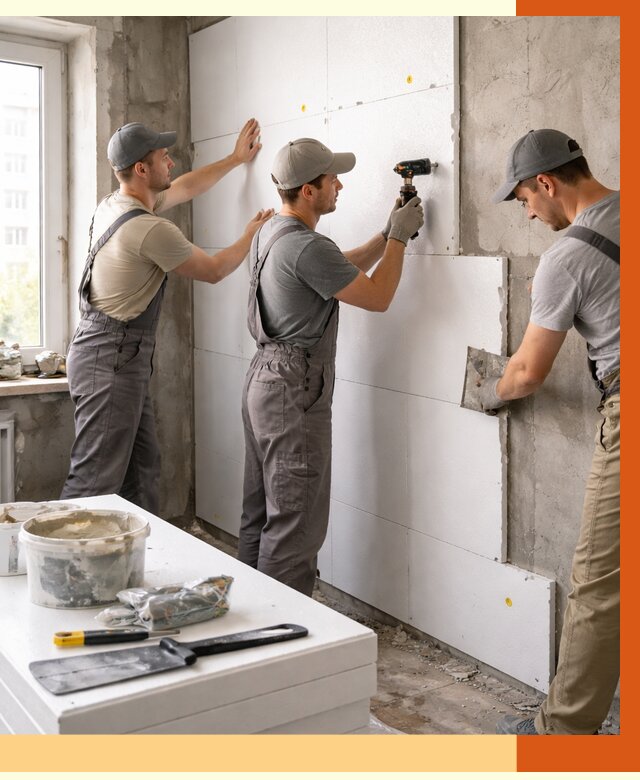 Утепление пенопластом домов и стен в Карталах от 1930 руб. — ТепломастерКрт