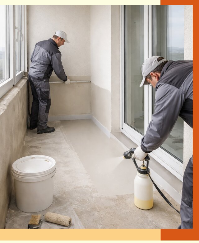 Утепление балкона жидкой теплоизоляцией в Карталах от 5998 руб./м2 | ТепломастерКрт