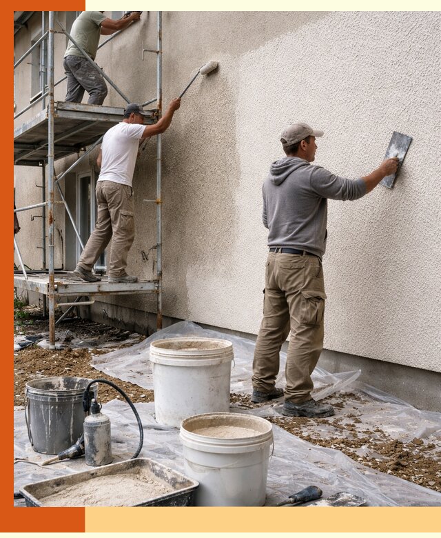 Утепление фасада жидкой пробкой в Карталах