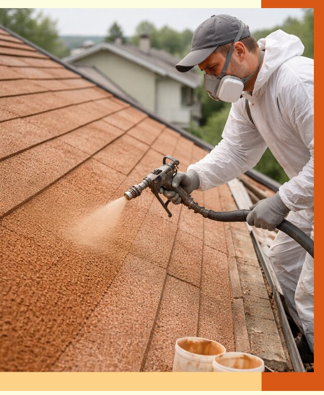 Утепление кровли жидкой пробкой в Карталах от 2816 руб./м² под ключ | ТепломастерКрт