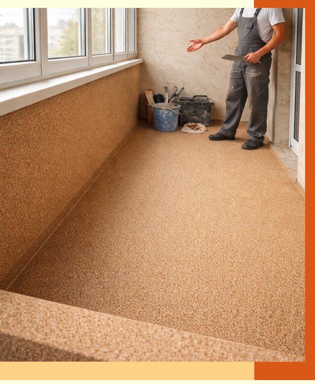 Утепление балкона жидкой пробкой в Карталах от 3807 руб/м² под ключ | ТепломастерКрт