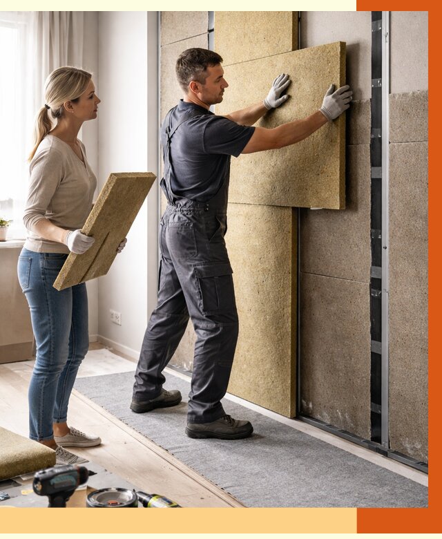 Профессиональная шумоизоляция квартиры в Карталах от 7823 руб. за м2 | ТепломастерКрт