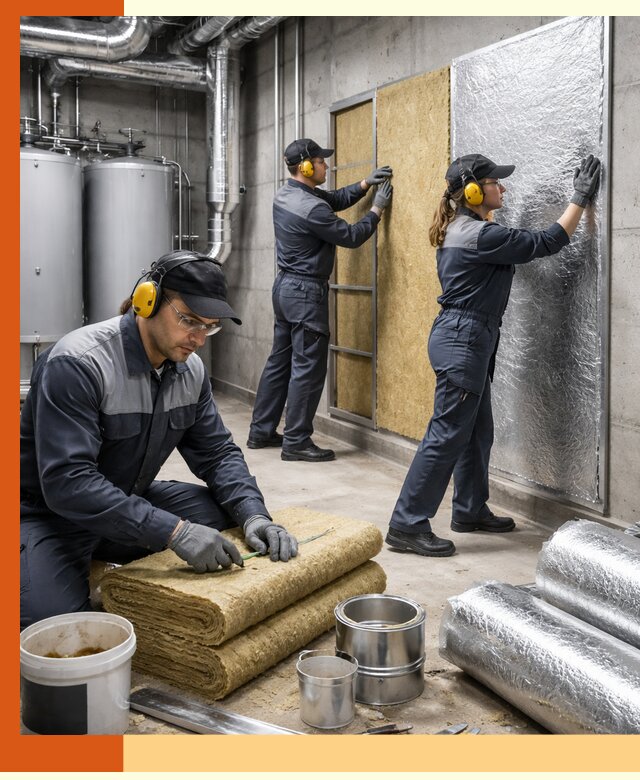 Шумоизоляция котельной в Карталах: профессиональный монтаж и материалы