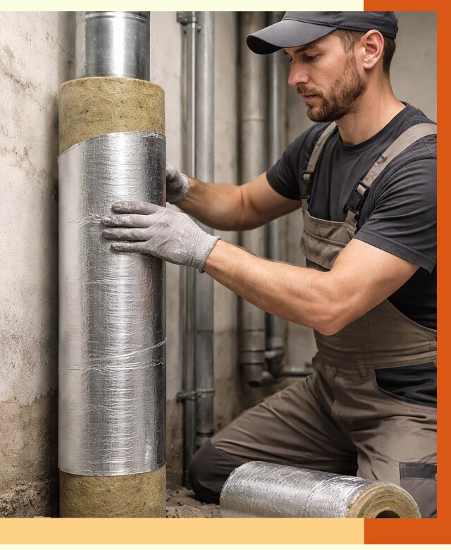 Шумоизоляция труб в Карталах от 1252 руб. — шумоподавление и звукоизоляция труб | ТепломастерКрт