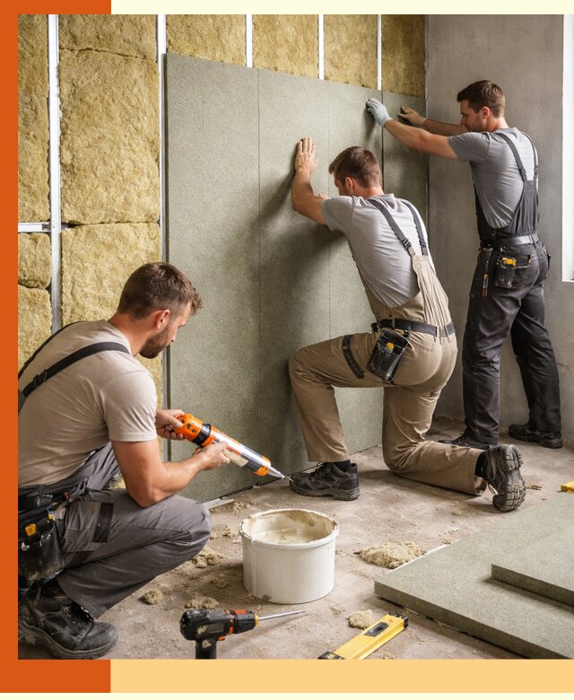 Профессиональная шумоизоляция стен в Карталах для квартир и домов