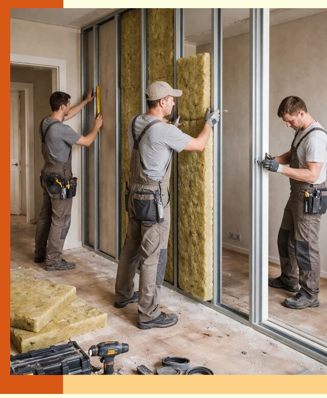 Шумоизоляция межкомнатных перегородок в Карталах эффективно и надёжно