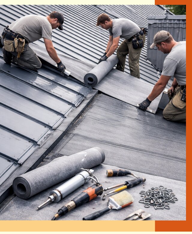 Гидроизоляция металлической кровли полимочевиной в Карталах от 8866 руб. | ТепломастерКрт