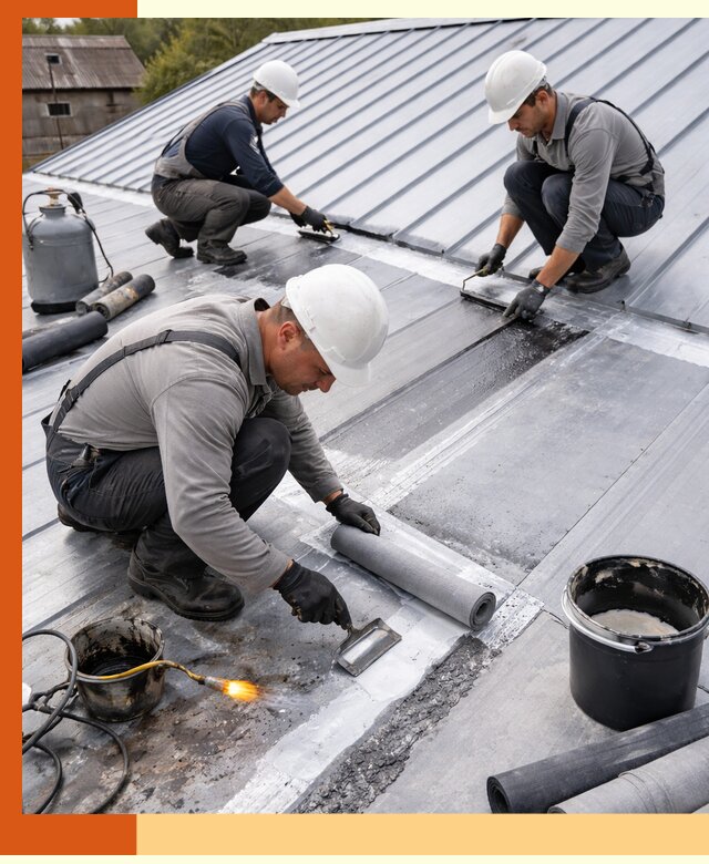Гидроизоляция металлической кровли с гарантией в Карталах