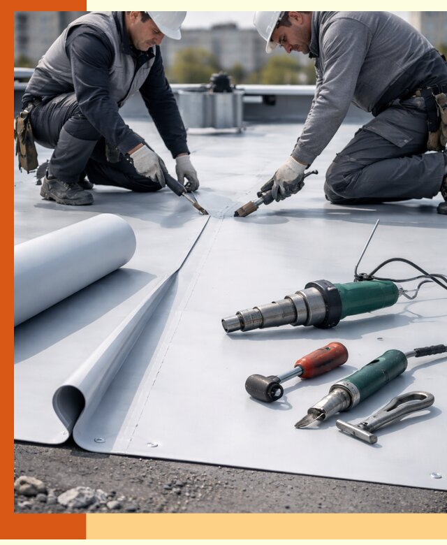 Гидроизоляция мембранной кровли в Карталах: монтаж и ремонт быстро