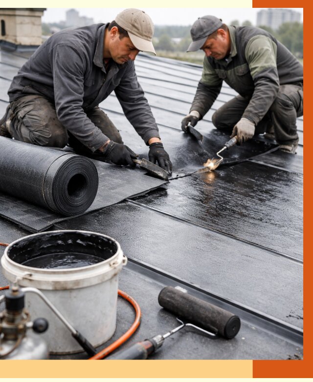 Гидроизоляция фальцевой кровли в Карталах от 7823 руб. под ключ | ТепломастерКрт