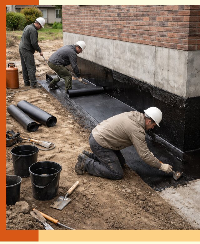 Гидроизоляция фундамента в Карталах: надежная защита строений