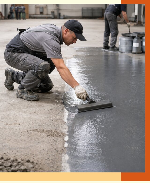 Гидроизоляция промышленного пола в Карталах от 1252 руб./м2 — ТепломастерКрт специалисты под ключ