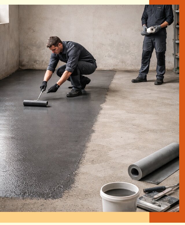 Гидроизоляция гаражного пола в Карталах от 3651 руб./м² — ТепломастерКрт профессионально