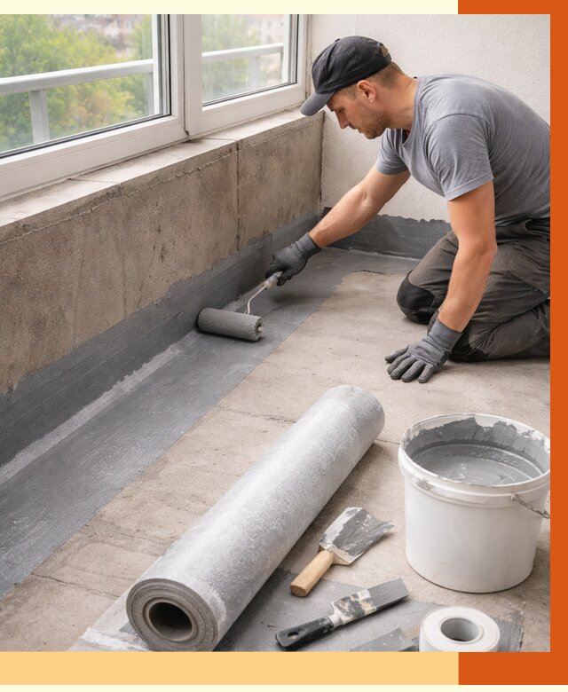 Профессиональная гидроизоляция балкона в Карталах от 4381 руб. | ТепломастерКрт