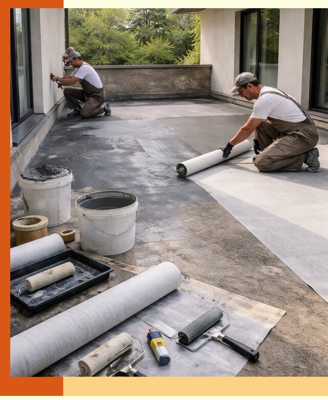 Гидроизоляция террасы в Карталах — надежная защита от влаги и протечек