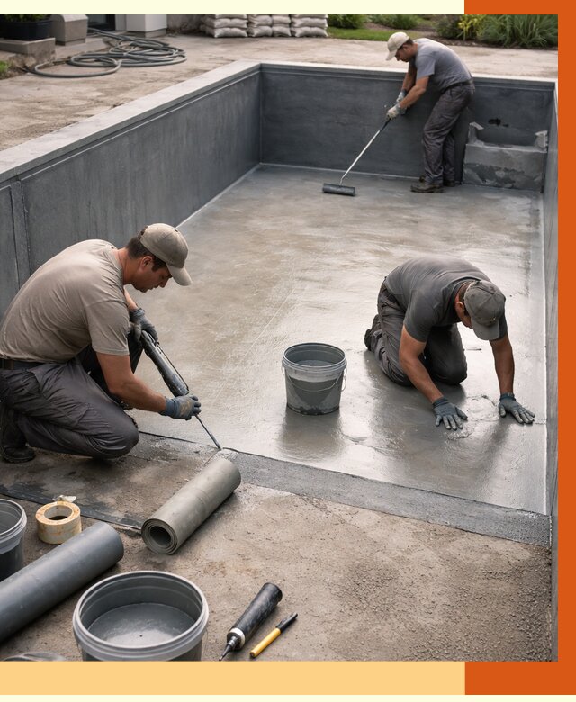 Профессиональная гидроизоляция бассейна в Карталах от 6780 руб. за м2 | ТепломастерКрт