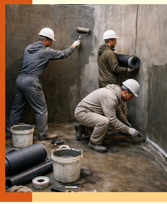 Гидроизоляция резервуара профессионально в Карталах