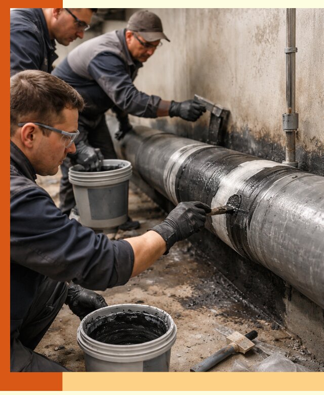 Гидроизоляция труб в Карталах — защита и герметизация коммуникаций