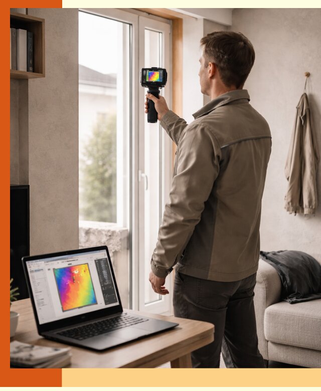 Тепловизионное обследование квартиры в Карталах для поиска утечек тепла