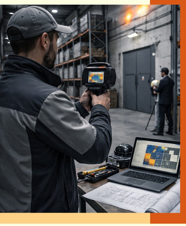 Тепловизионное обследование склада в Карталах от 6780 руб. | ТепломастерКрт