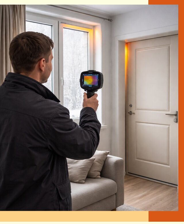 Тепловизионное обследование окон и дверей в Карталах от 4694 руб. | ТепломастерКрт