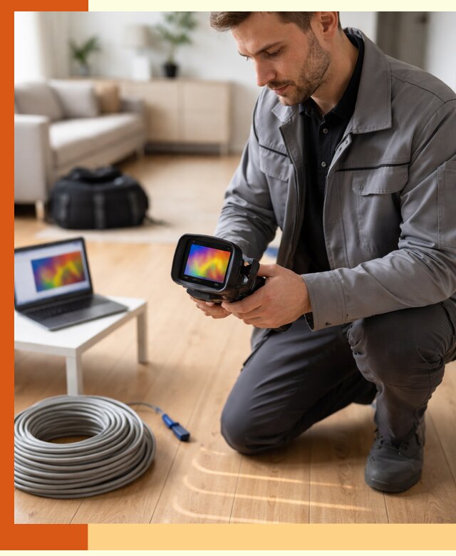 Тепловизионное обследование тёплого пола в Карталах для точной диагностики