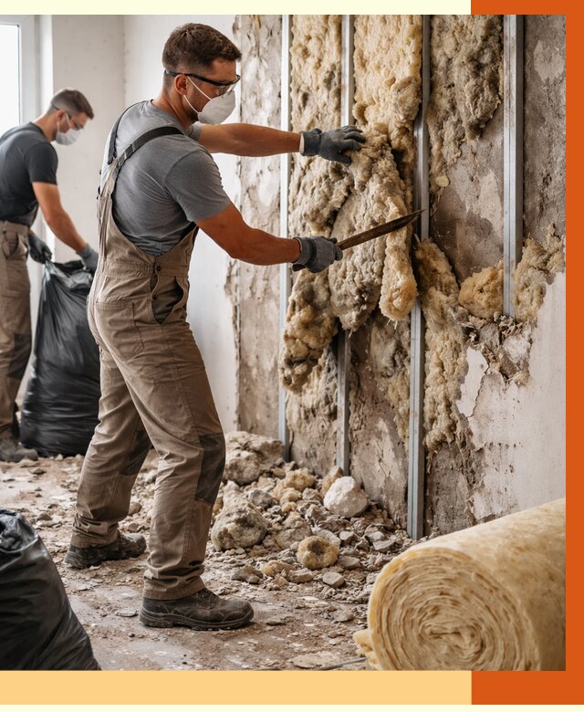 Демонтаж старого утеплителя в Карталах от 3651 руб. — работы под ключ | ТепломастерКрт