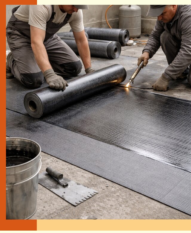 Монтаж гидроизоляционной мембраны в Карталах для зданий и конструкций